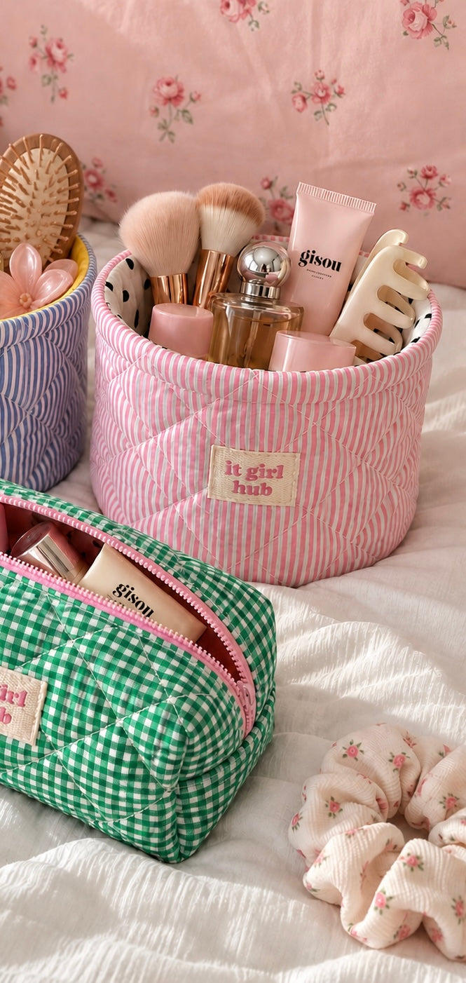polka pink holder