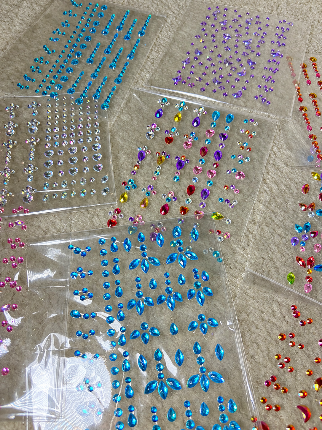 random bedazzling sheet small size