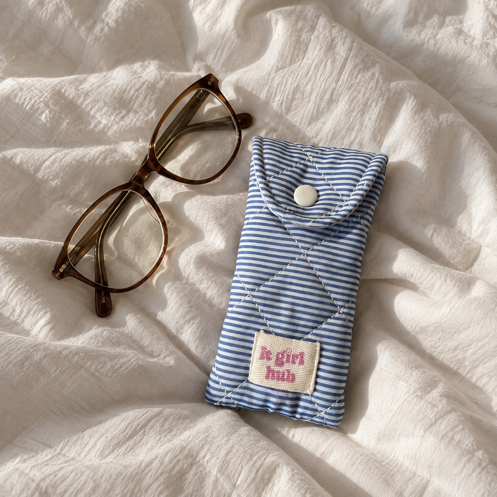 Honey Blue Glasses Pouch