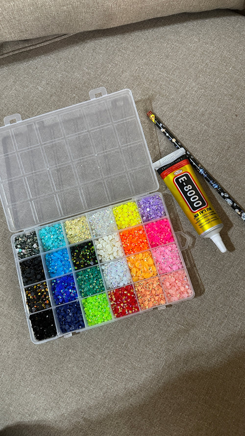 bedazzling kit 24 colors