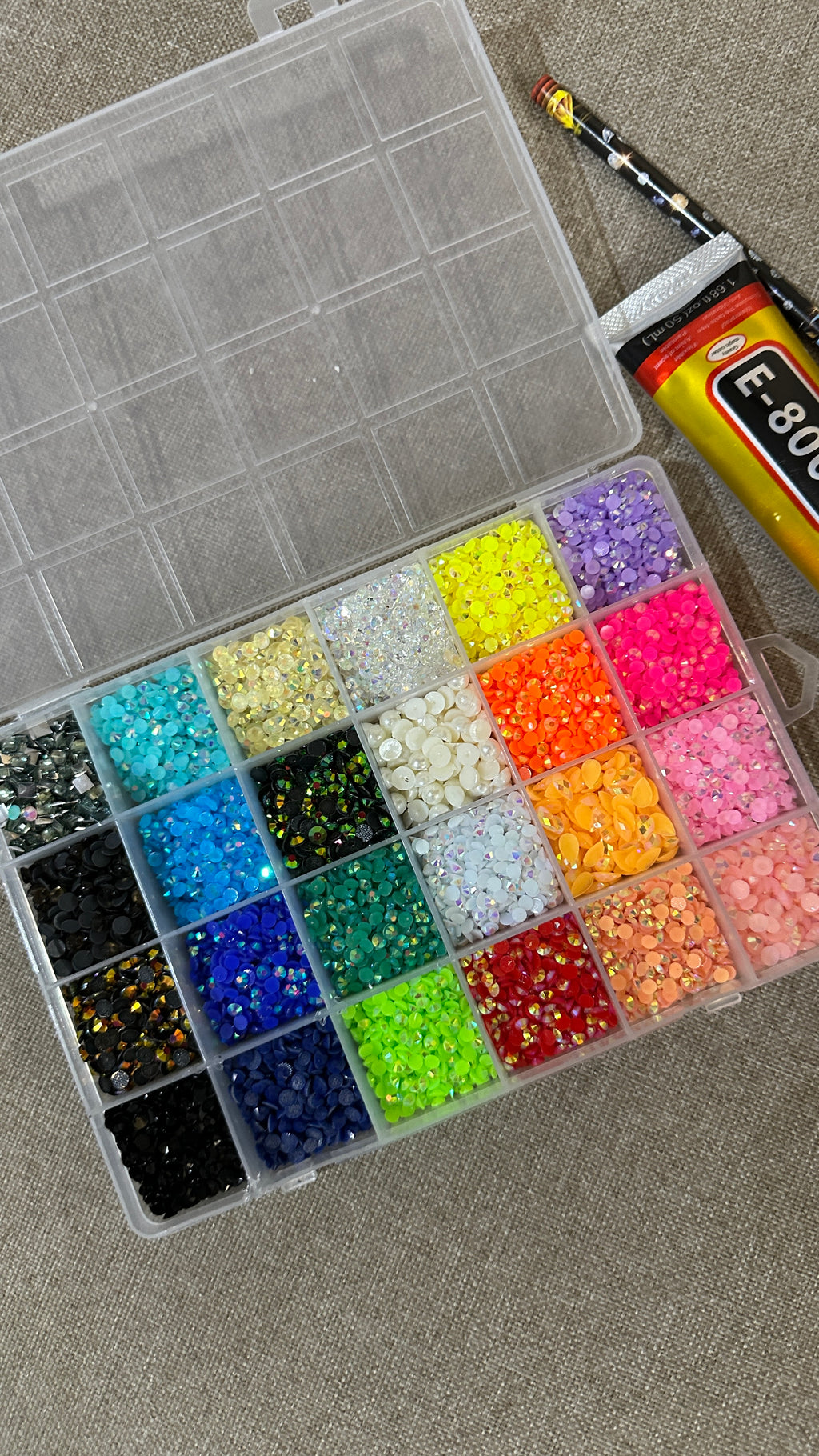 bedazzling kit 24 colors