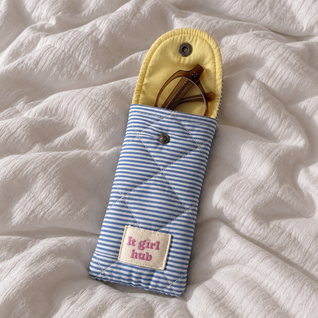 Honey Blue Glasses Pouch